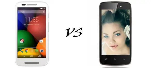 Moto E VS Xolo A510S 对比概览