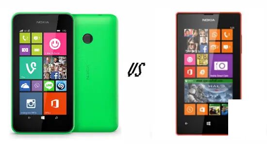 诺基亚Lumia 530 与诺基亚Lumia 525 对比概览